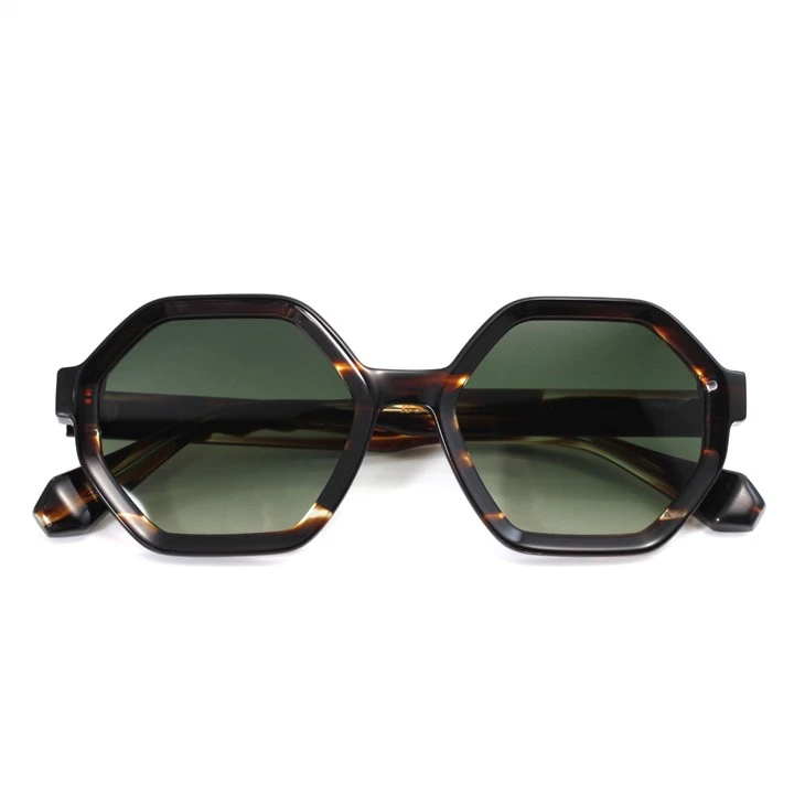 Hexagon shape square sunglasses (5)(001)